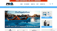 Desktop Screenshot of poolsupply4less.com